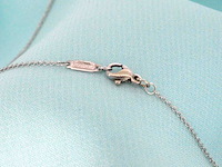 Tiffany & co - platina solitaire halscollier met een natuurlijke diamant - afbeelding 6 van  9