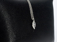 Tiffany & co - tiffany & co ketting met een marquise geslepen diamant van gia - afbeelding 4 van  10