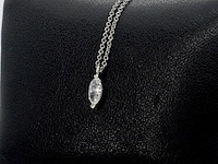 Tiffany & co - tiffany & co ketting met een marquise geslepen diamant van gia - afbeelding 5 van  10