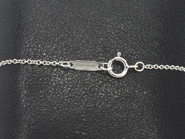 Tiffany & co - tiffany & co ketting met een marquise geslepen diamant van gia - afbeelding 8 van  10