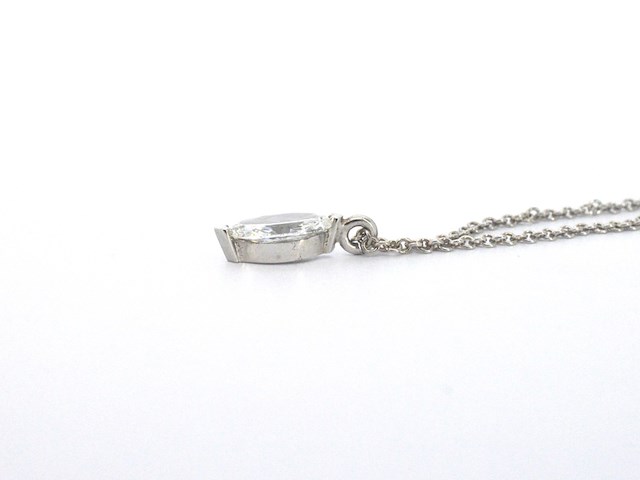 Tiffany & co - tiffany & co ketting met een marquise geslepen diamant van gia - afbeelding 6 van  8