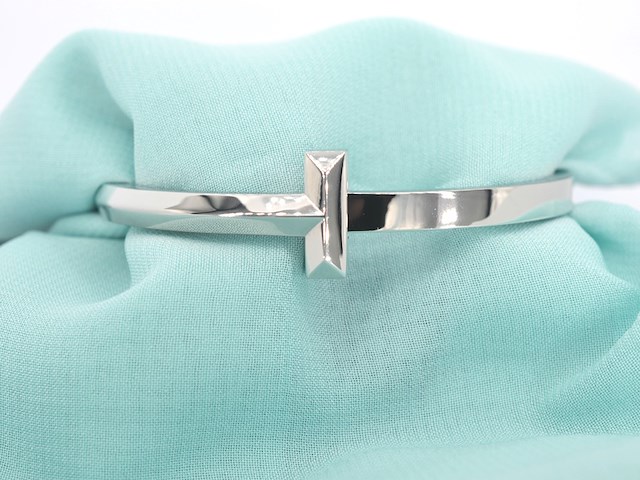 Tiffany & co - tiffany t witgouden armband - afbeelding 1 van  4