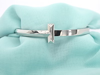 Tiffany & co - tiffany t witgouden armband - afbeelding 1 van  4