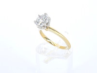 Tiffany & co geelgouden solitair ring met natuurlijke diamant - afbeelding 4 van  15