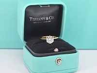 Tiffany & co geelgouden solitair ring met natuurlijke diamant