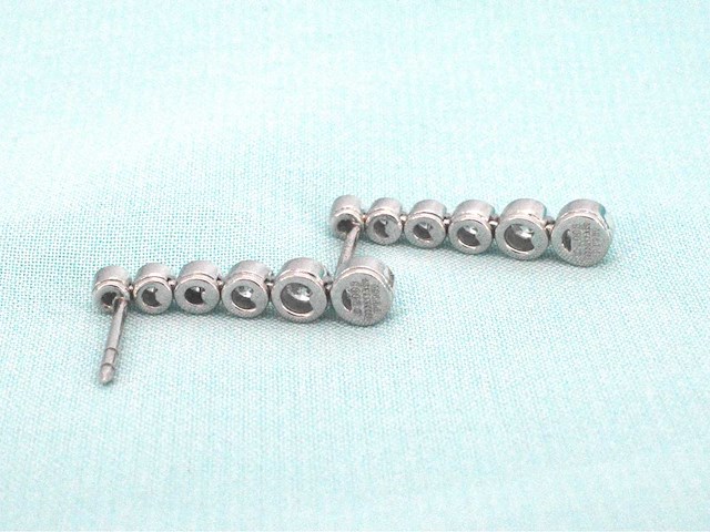 Tiffany & co platina jazz druppel oorbellen - afbeelding 2 van  10