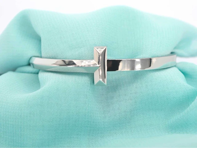 Tiffany & co tiffany t witgouden armband - afbeelding 1 van  12