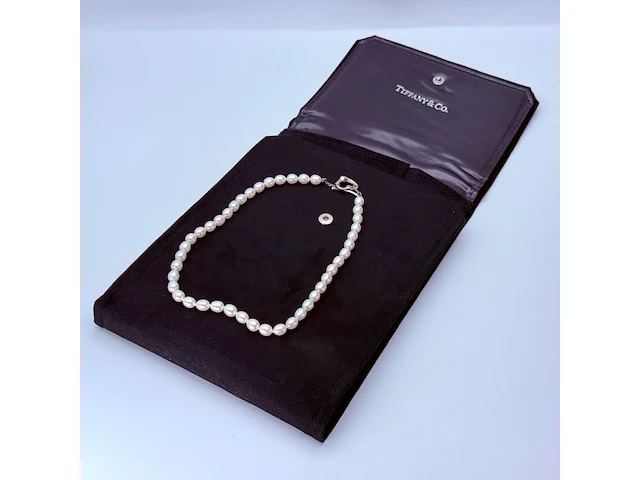 Tiffany & co. x elsa peretti parelcollier - inclusief doos. - afbeelding 3 van  7
