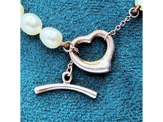 Tiffany & co. x elsa peretti parelcollier - inclusief doos. - afbeelding 6 van  7