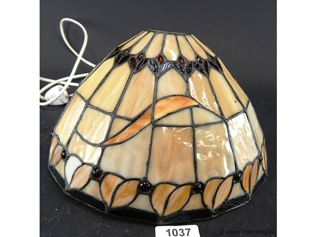 Tiffanystile wandlamp in art-nouveaustijl - afbeelding 1 van  5