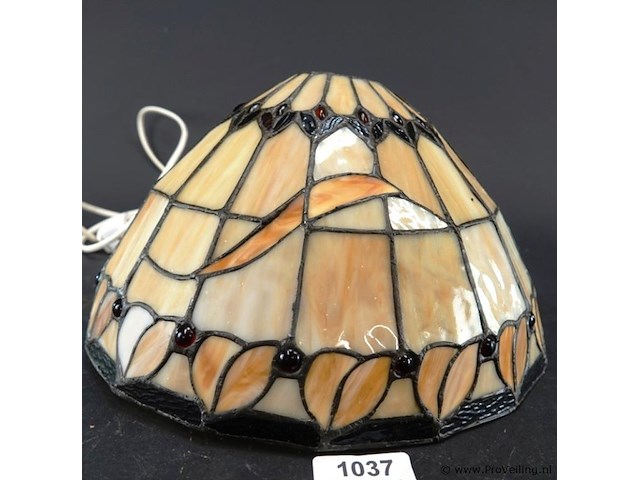 Tiffanystile wandlamp in art-nouveaustijl - afbeelding 2 van  5