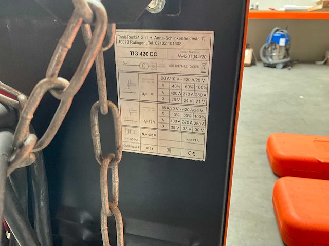 Tig 420 dc tig-lasmachine - afbeelding 8 van  8