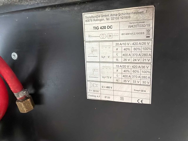 Tig 420 dc tig-lasmachine - afbeelding 4 van  4