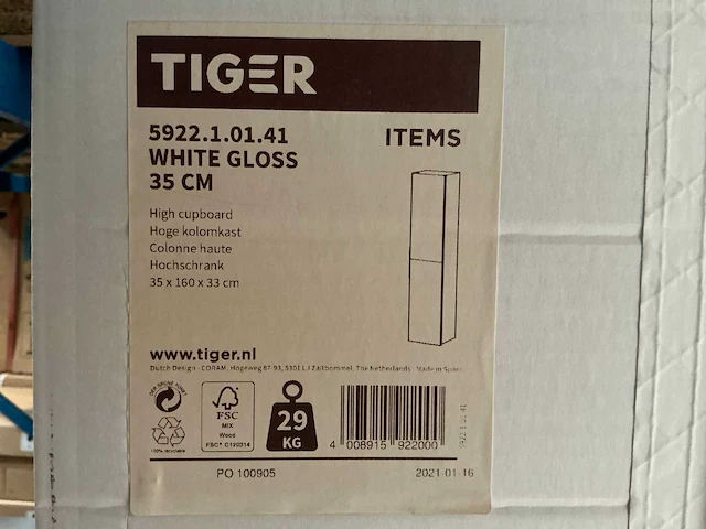 Tiger 5922.1.01.41 badkamerkast 160x35x33 cm) - afbeelding 4 van  4