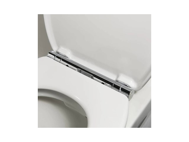 Tiger boston wcbril softclose duroplast afklikbaar wit/chroom - afbeelding 2 van  2