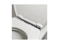 Tiger boston wcbril softclose duroplast afklikbaar wit/chroom - afbeelding 2 van  2