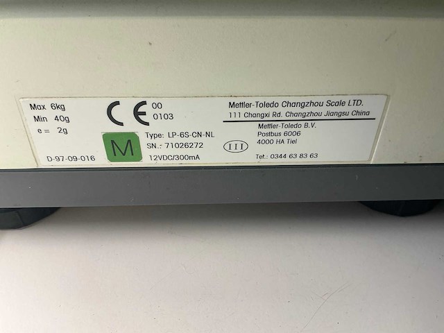 Tiger lp-6s-cn-nl weegschaal - afbeelding 2 van  2