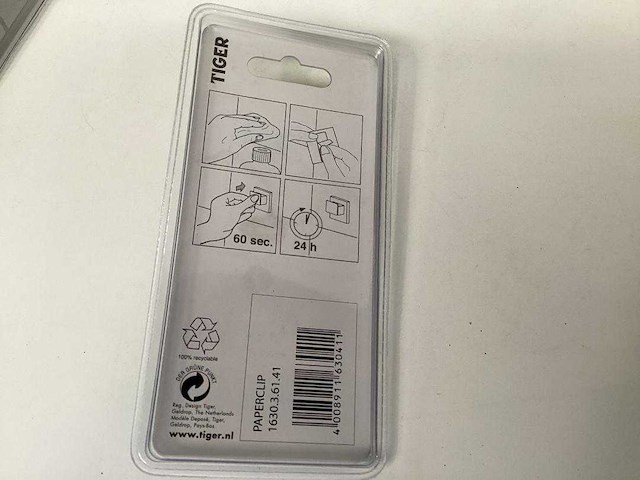 Tiger paperclip - handdoek hanger - (25x) - afbeelding 3 van  3