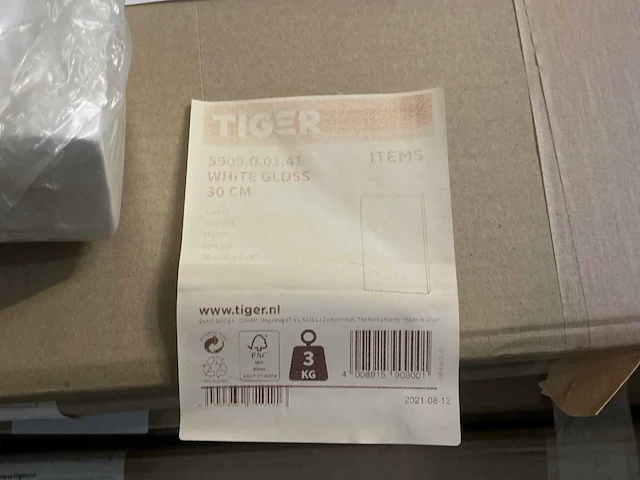 Tiger spiegel (30x50 cm) (2x) - afbeelding 2 van  2