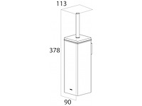 Tiger toiletborstel en houder items zilver - afbeelding 3 van  5