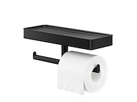 Tiger toiletrolhouder carv met planchet zwart - afbeelding 4 van  6