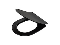 Tiger tune toiletbril wc bril duroplast zwart / rvs geborsteld - afbeelding 1 van  1