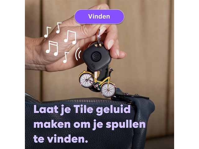 Tile mate (2024) bluetooth tracker 4-stuks zwart - afbeelding 3 van  5