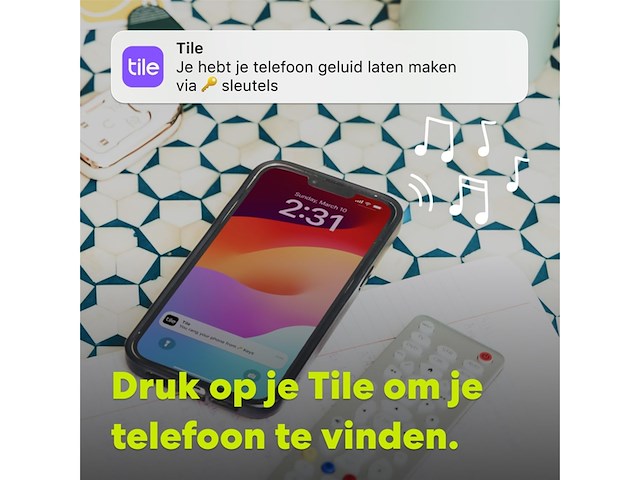Tile mate (2024) bluetooth tracker 4-stuks zwart - afbeelding 4 van  5