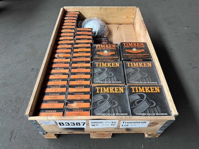 Timken - partij kegellagers & lagercomponenten 217kg - afbeelding 1 van  6