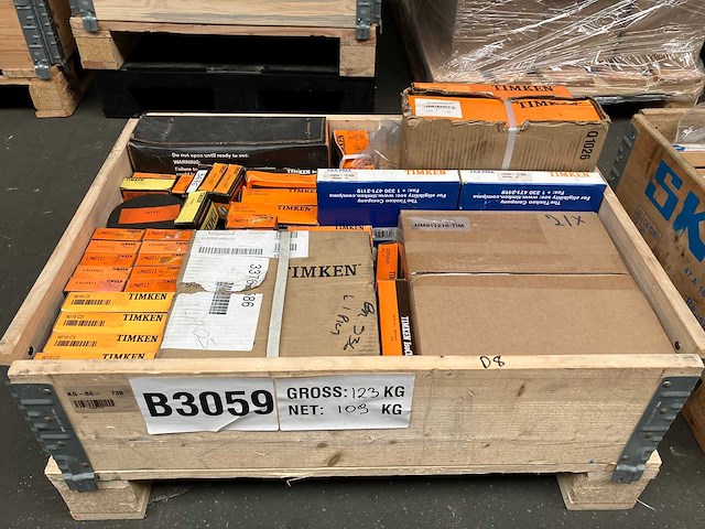 Timken - partij lagers en lageronderdelen 109kg - afbeelding 1 van  6
