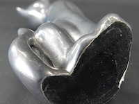 Tin met bronzen poes - afbeelding 5 van  5