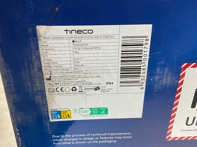 Tineco floor one s7 oplaadbare stofzuiger stofzuiger - afbeelding 5 van  5