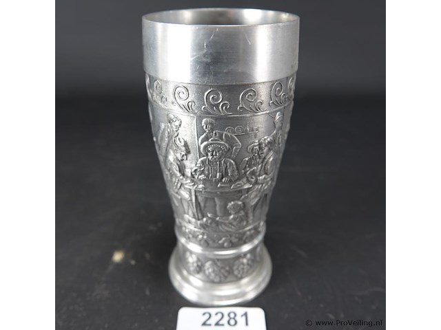 Tinnen beker - afbeelding 1 van  5