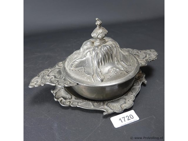 Tinnen écuelle/porringer - afbeelding 1 van  5