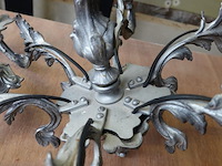 Tinnen florentijns design kandelaber - afbeelding 5 van  5