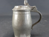 Tinnen kan met drinker in top - afbeelding 1 van  5