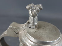 Tinnen kan met drinker in top - afbeelding 3 van  5