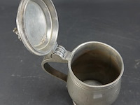 Tinnen kan met drinker in top - afbeelding 4 van  5