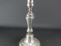 Tinnen kandelaar - afbeelding 1 van  5