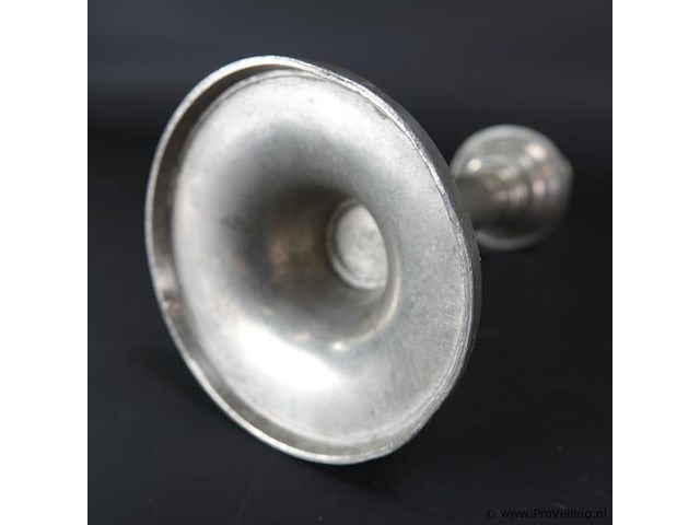 Tinnen kandelaar - afbeelding 4 van  5