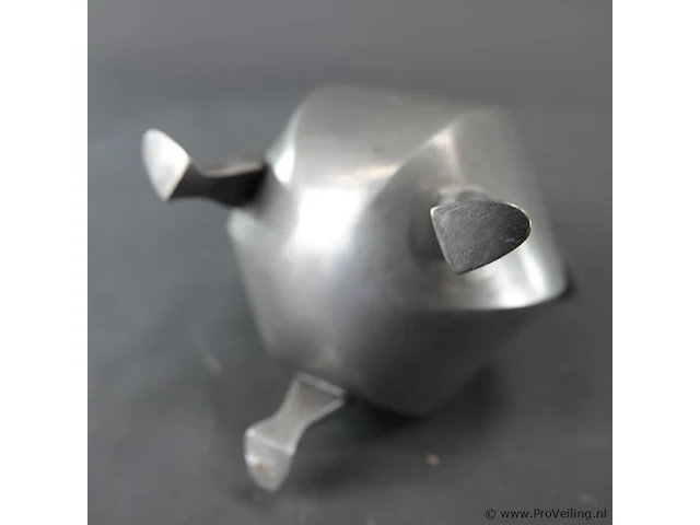 Tinnen koffiekan of theepot - afbeelding 5 van  5