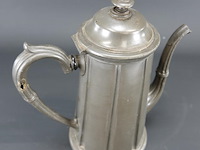 Tinnen koffiepot ca. 1880-1890 gemaakt door sharman & hydes sheffield, engeland. - afbeelding 2 van  5