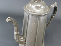 Tinnen koffiepot ca. 1880-1890 gemaakt door sharman & hydes sheffield, engeland. - afbeelding 3 van  5