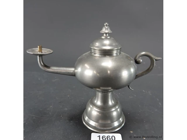 Tinnen olielamp - afbeelding 1 van  5