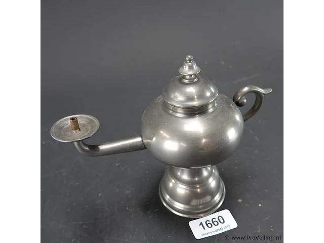Tinnen olielamp - afbeelding 2 van  5