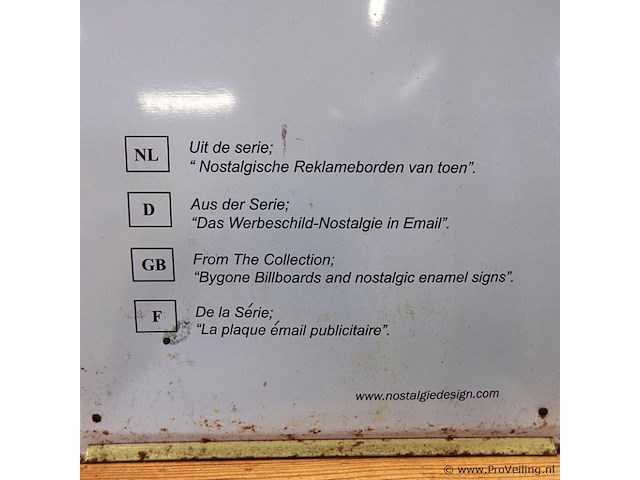 Tinnen shell reclame bord - afbeelding 5 van  5