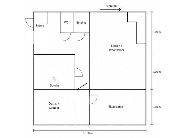 Tiny house (3x 3x10m gekoppeld) woon unit - afbeelding 6 van  142
