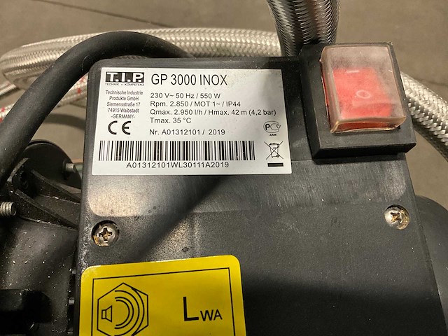 T.i.p gp3000 waterpomp - afbeelding 3 van  4