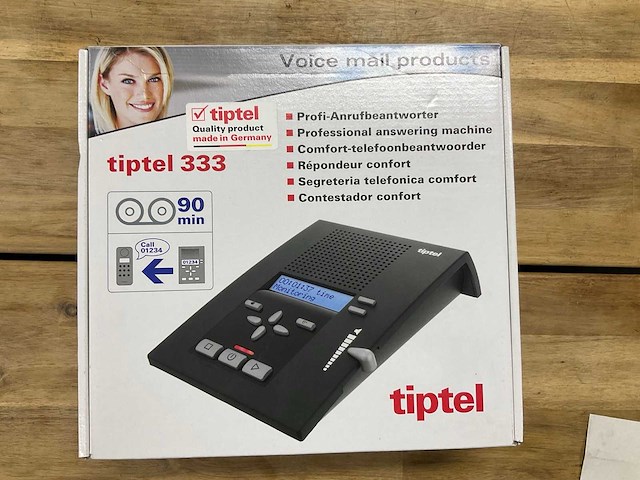 Tiptel 333 telefoonbeantwoorder - afbeelding 1 van  3