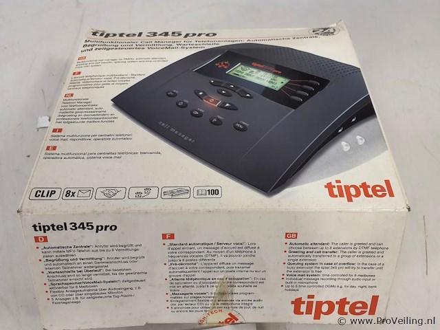 Tiptel 345pro calloptie manager 345 pro - afbeelding 1 van  5